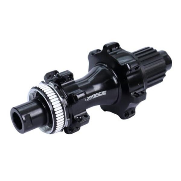 BOCINA TRAS CASSETTE 28H RUTA/MTB P/SHIMANO MICROSPLINE 11/12VEL EJE PASANTE 12X142MM XRACE KRONOTEC NEGRA