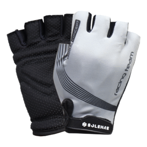 P70026 GUANTES SOLHERE DEDO CORTO GEL RACING TEAM GRIS