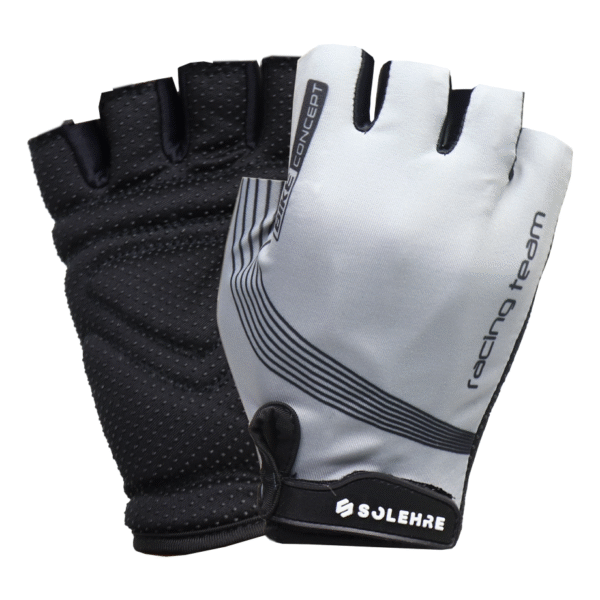 P70026 GUANTES SOLHERE DEDO CORTO GEL RACING TEAM GRIS
