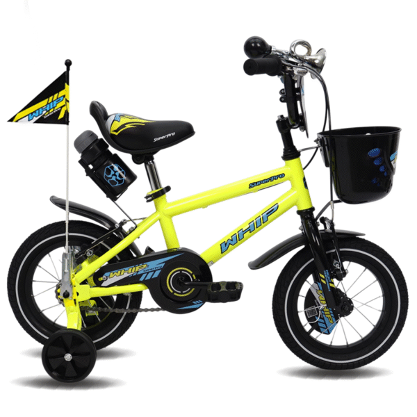 BICICLETA 12 SUPER PRO INFANTIL WHIP NIÑO AMARILLA/AZUL