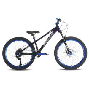BICICLETA XRACE APEX STUNT SHIMANO 9V. H. SUSPENSIÓN 26" MORADA/SILVER