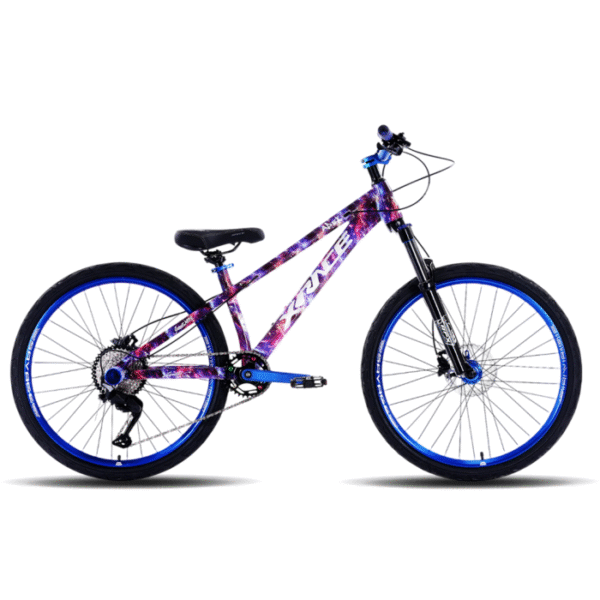 BICICLETA XRACE APEX STUNT SHIMANO 9V. H. SUSPENSIÓN 26" PURPLE