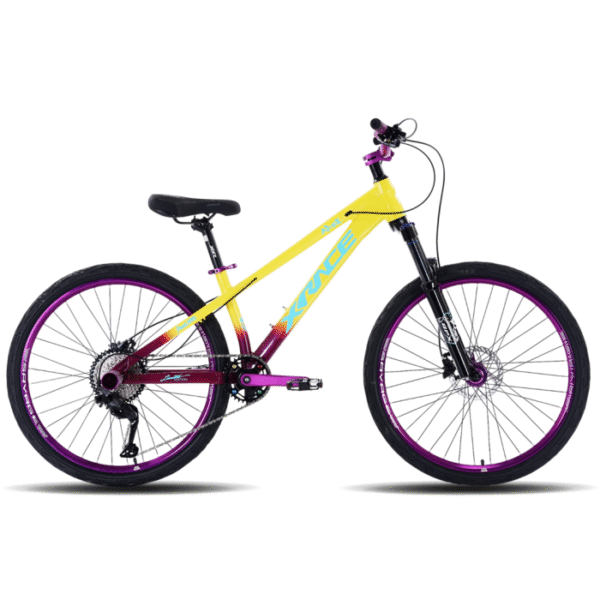 BICICLETA XRACE APEX STUNT SHIMANO 9V. H. SUSPENSIÓN 26" YELLOW
