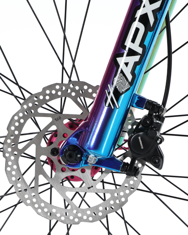 Bicicleta XRace Apex Stunt Shimano 9V Suspension 26″ Tornasol